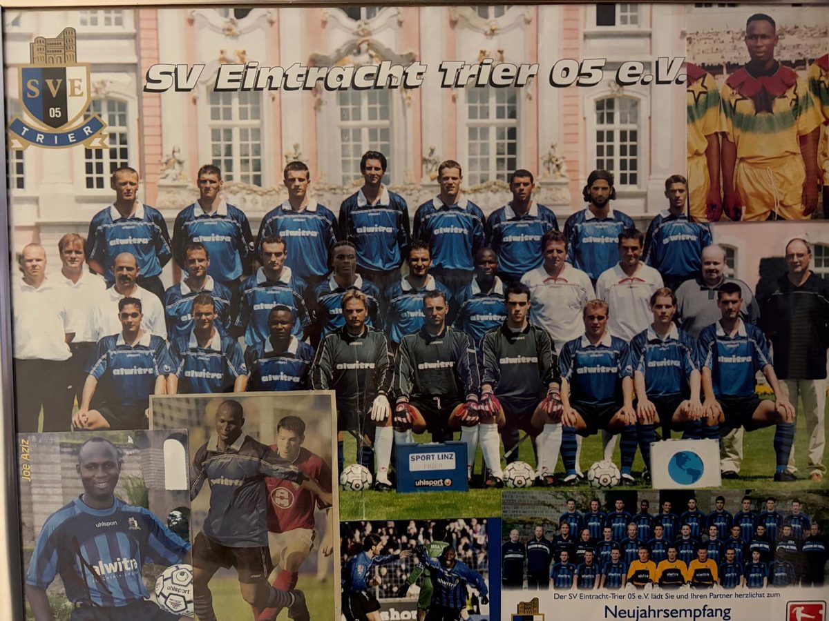 Mannschaftsposter SV Eintracht Trier 05 mit Joseph Annor Aziz