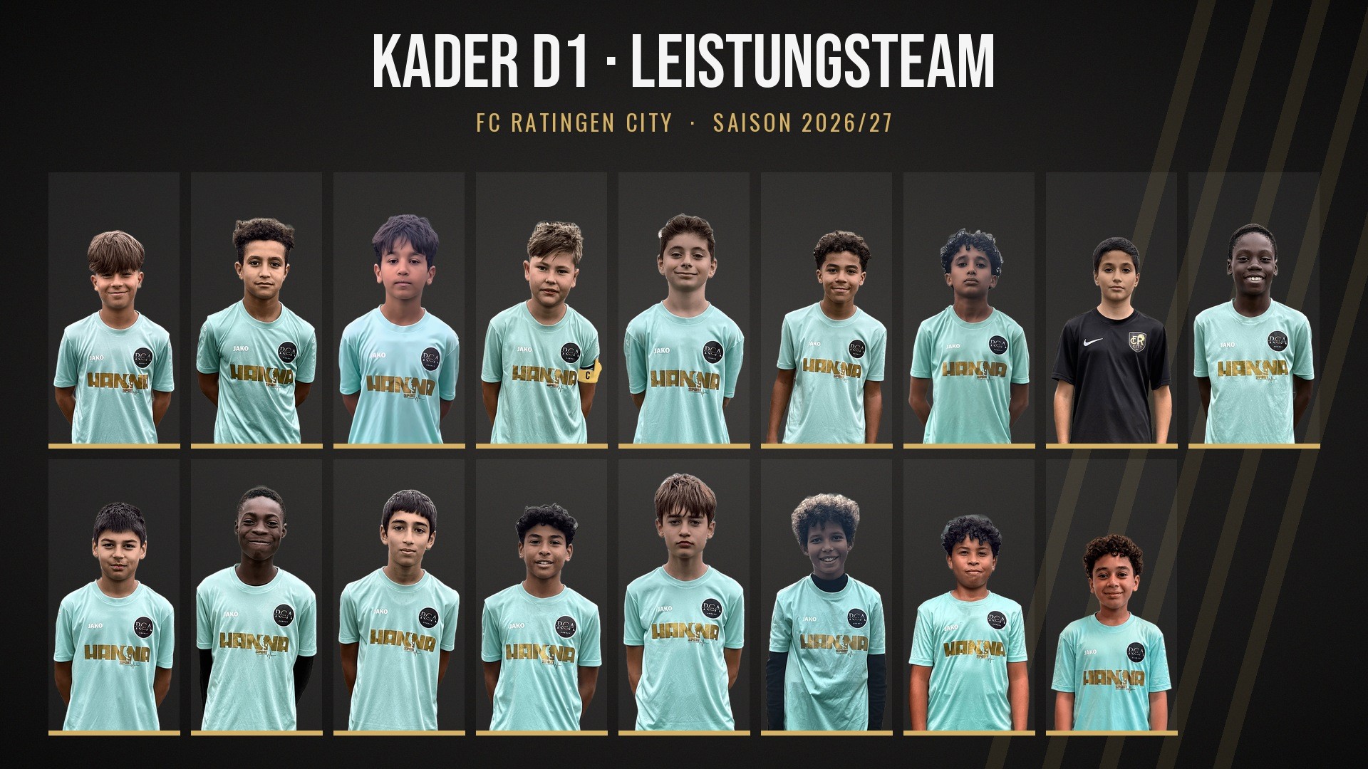Kaderübersicht D-Junioren I (D1) Leistungsteam