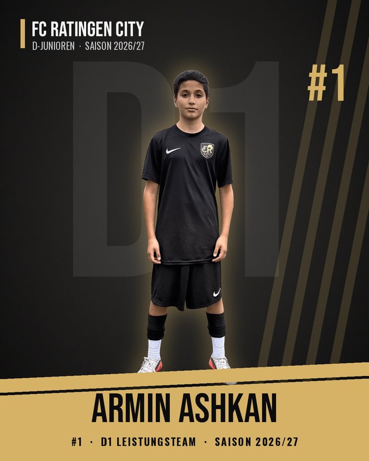 Armin Ashkan, Rückennummer 1, D-Junioren I FC Ratingen City