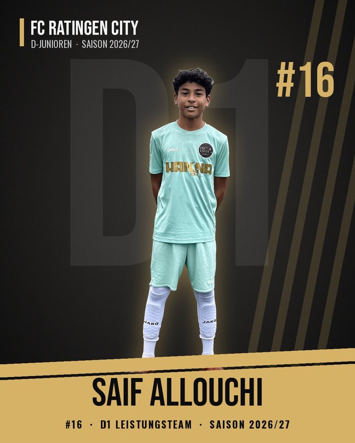 Saif Allouchi, Rückennummer 16, D-Junioren I FC Ratingen City