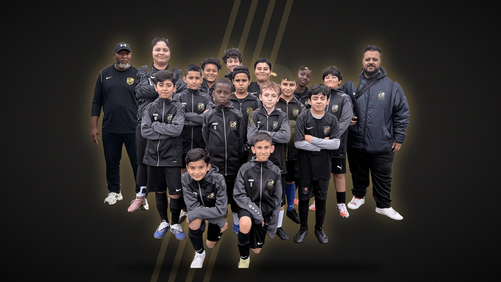 Teamfoto D-Jugend II mit Trainer