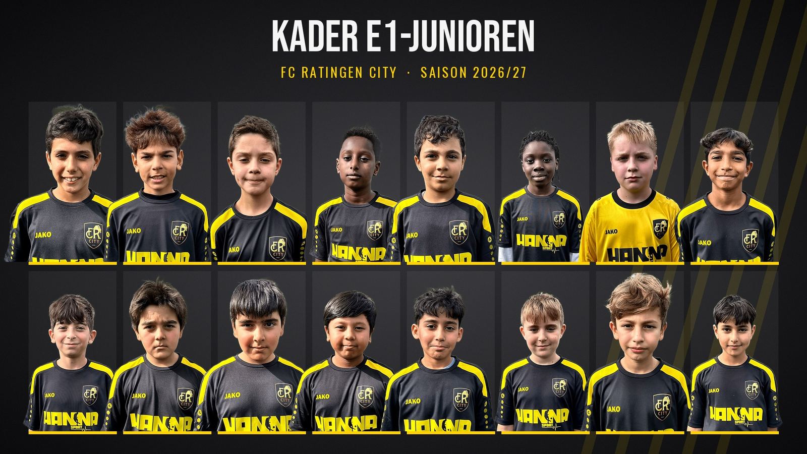 Kaderübersicht E1-Junioren